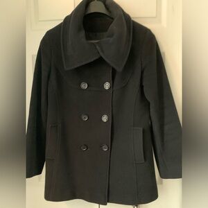 Mallia Wool/ Cashmere Double-Breasted Pea Coat (SZ 8)